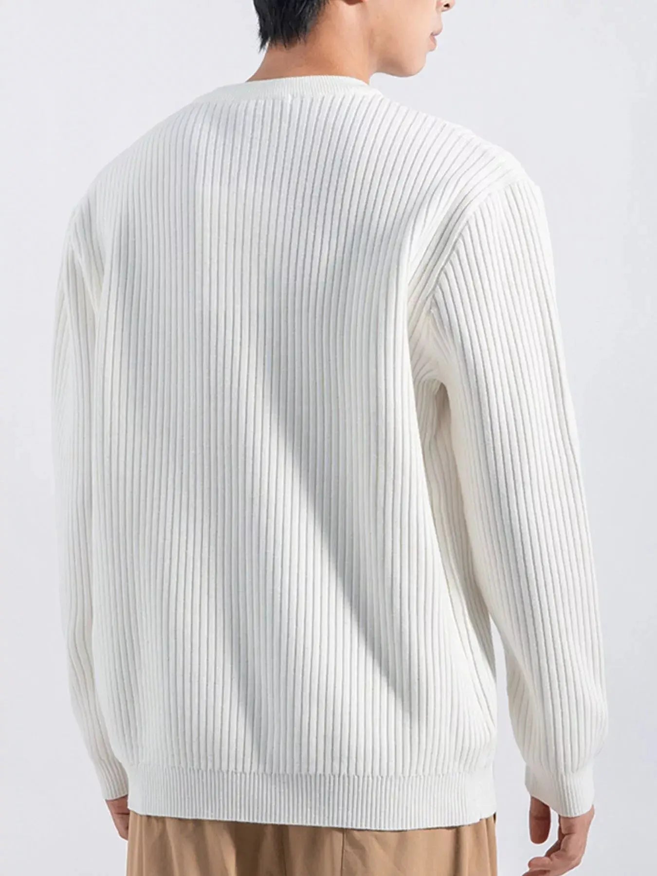 Men's Plus Size Ribbed Button Detail Knit Top by Partner Label