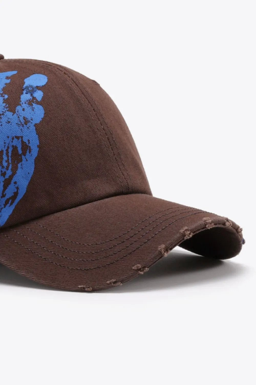 VIBRA Graphic Distressed Adjustable Baseball Cap by Partner Label