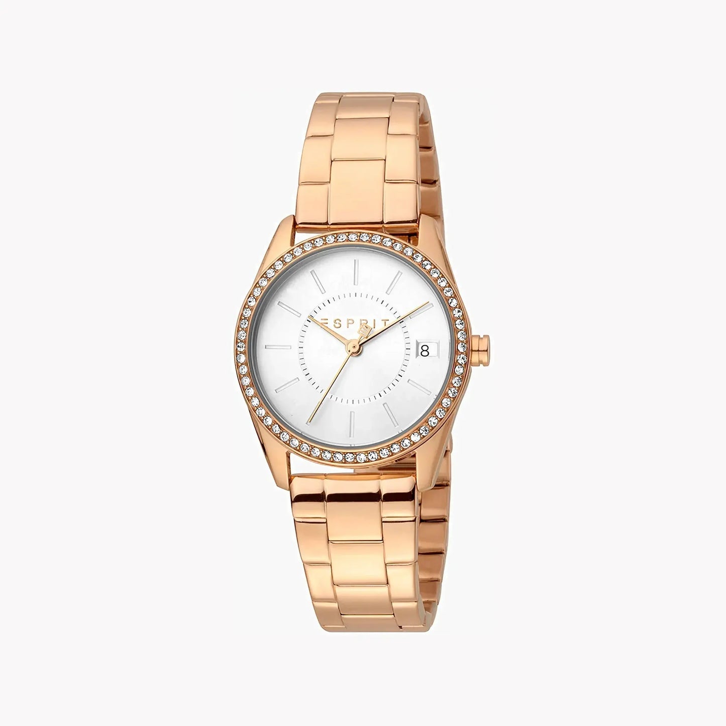 Esprit Women's Rose Gold Stainless Steel Watch, Silver Dial | Es1l085m0015 by ESPRIT