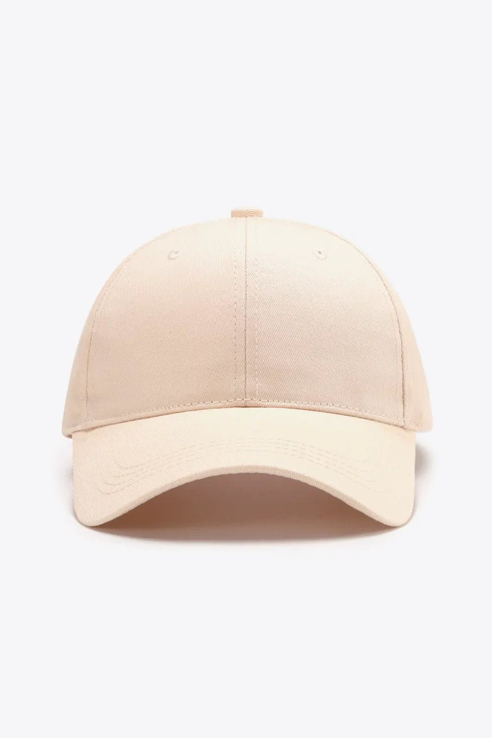 Plain Adjustable Cotton Baseball Cap by Partner Label