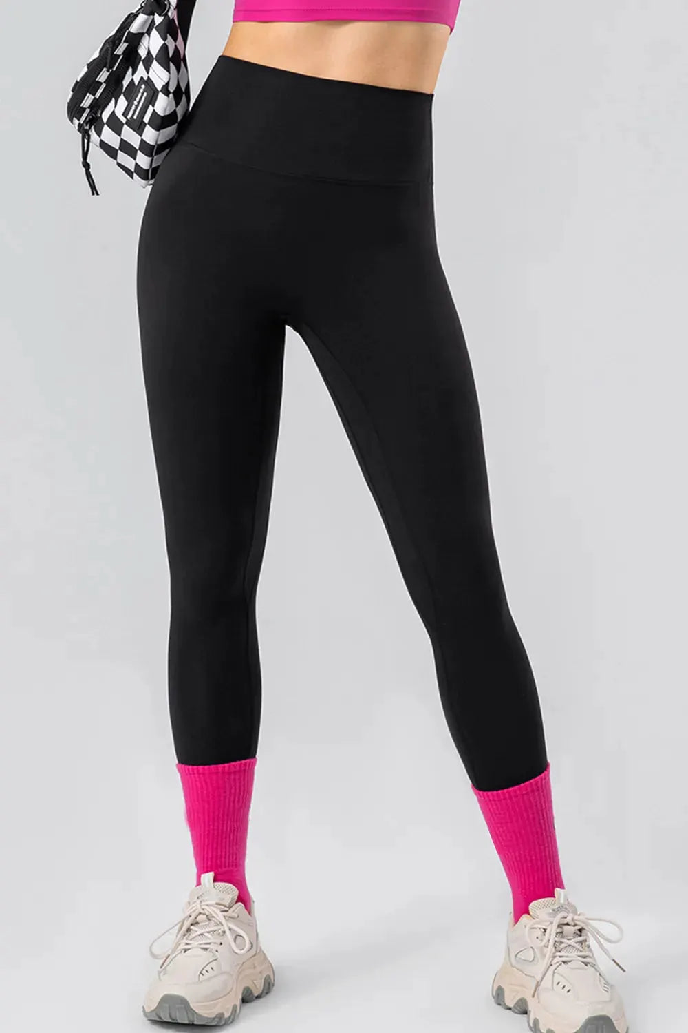 High Waist Wide Waistband Active Leggings by Partner Label