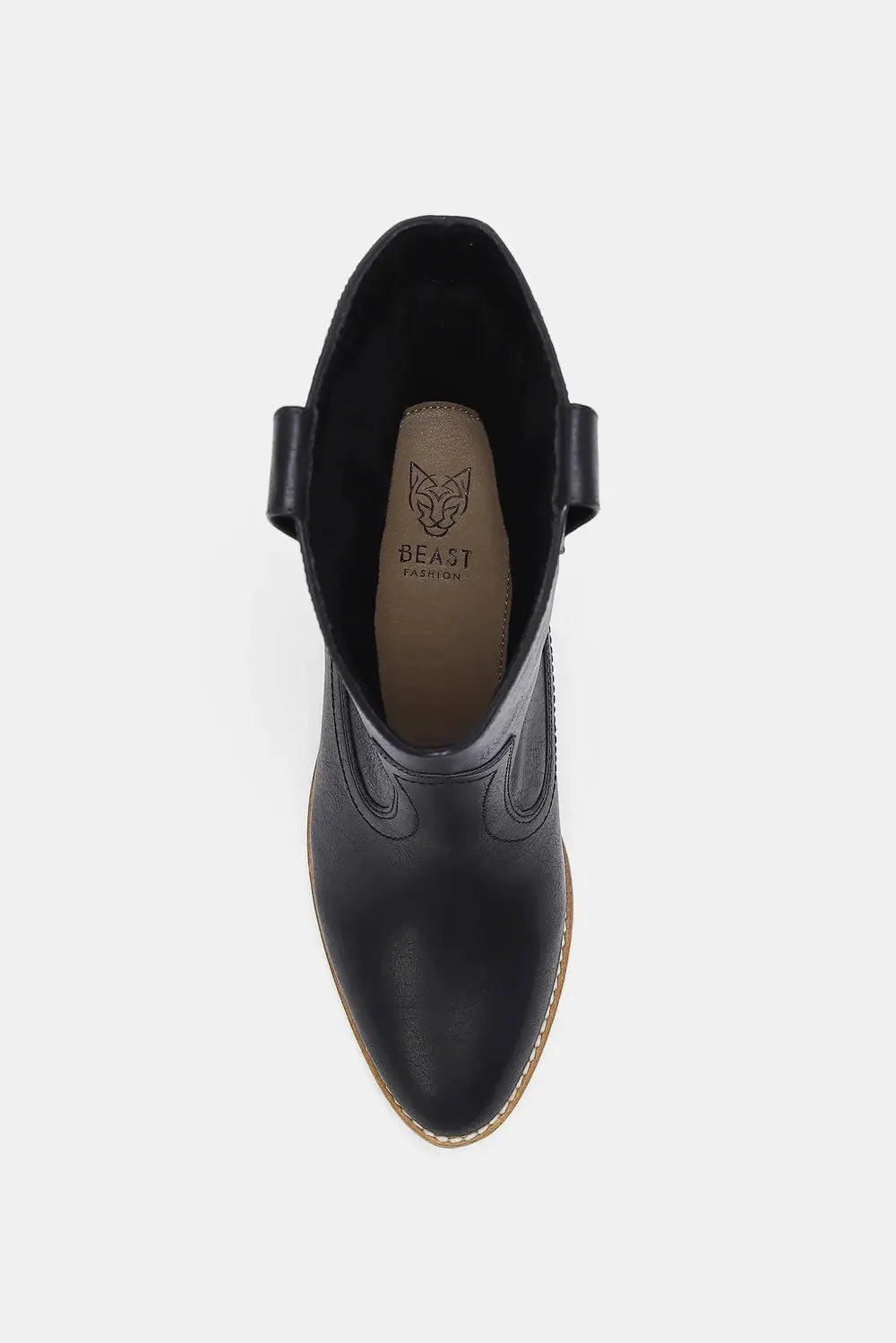 Beast Fashion Butterfly Cut Detail Point Toe Boots by Beast Fashion