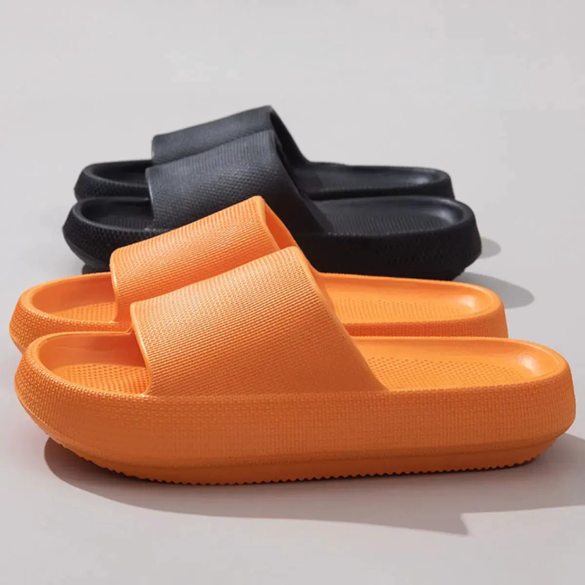 Open Toe Platform Slippers by Partner Label