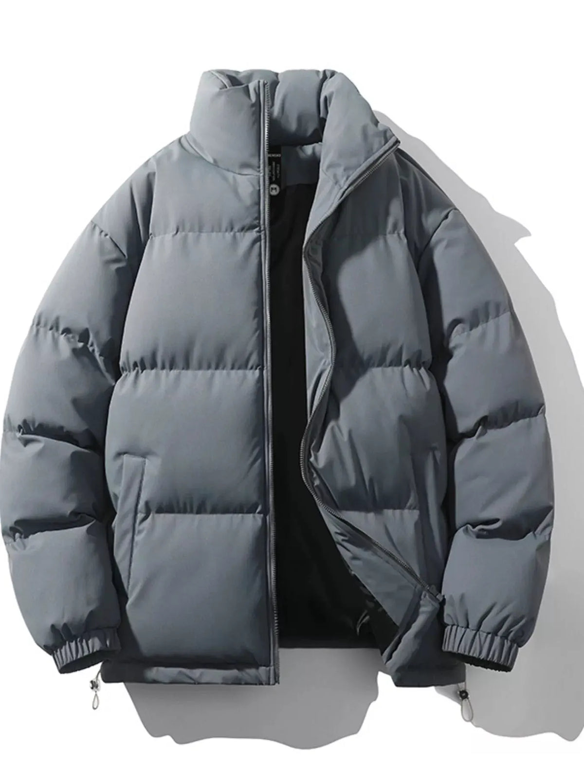 Men's Full Size Padded Zip Up Puffer Jacket Plus Size by Partner Label