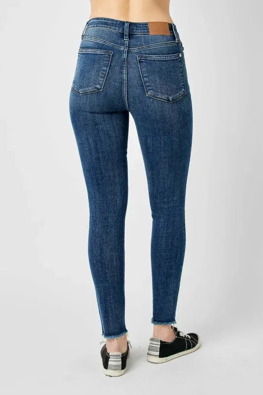 Judy Blue Full Size High Waist Distressed Skinny Jeans by Judy Blue