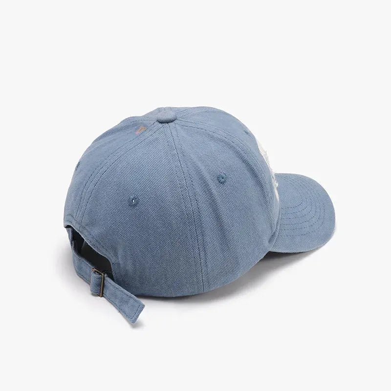 Distressed Cotton Baseball Cap by Partner Label