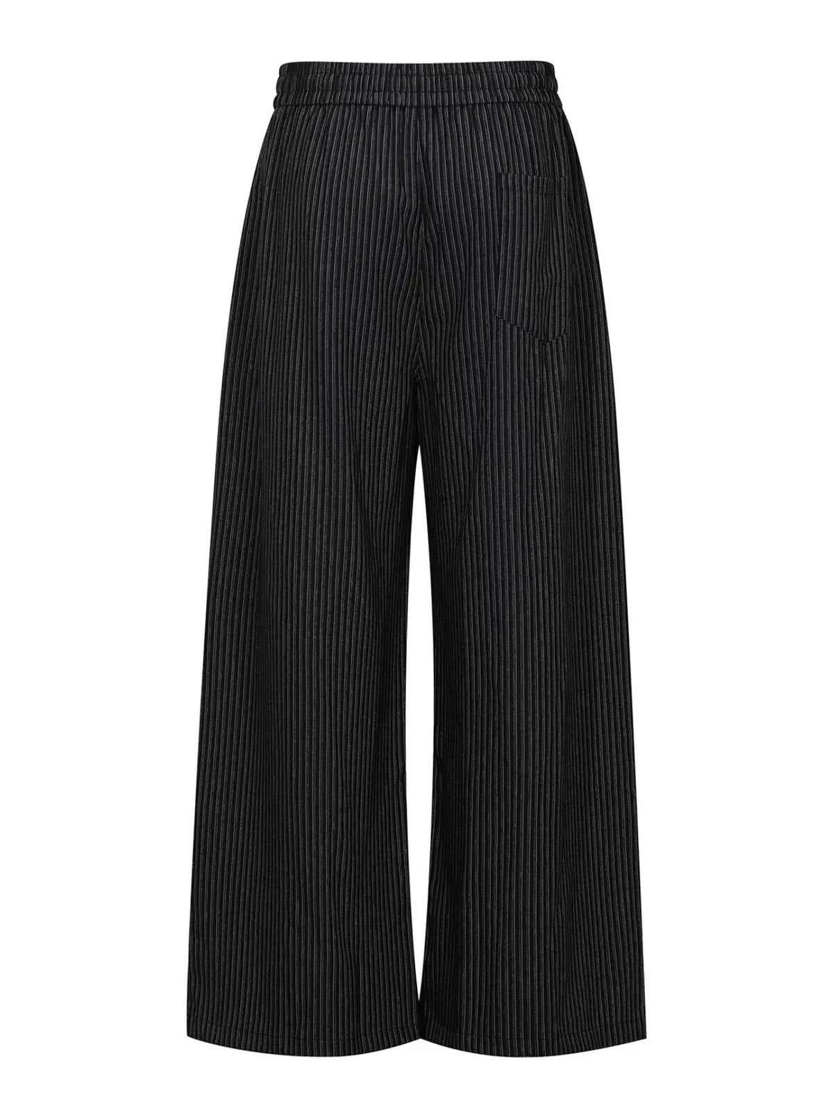 Men's Striped Wide-Leg Drawstring Pants by Trendsi