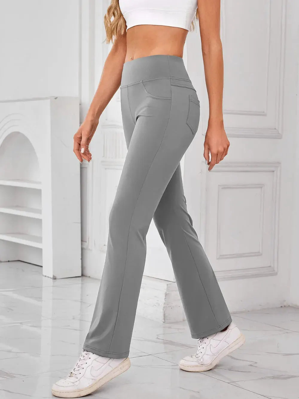 Lovelet High Waist Active Pants with Pockets by Lovelet