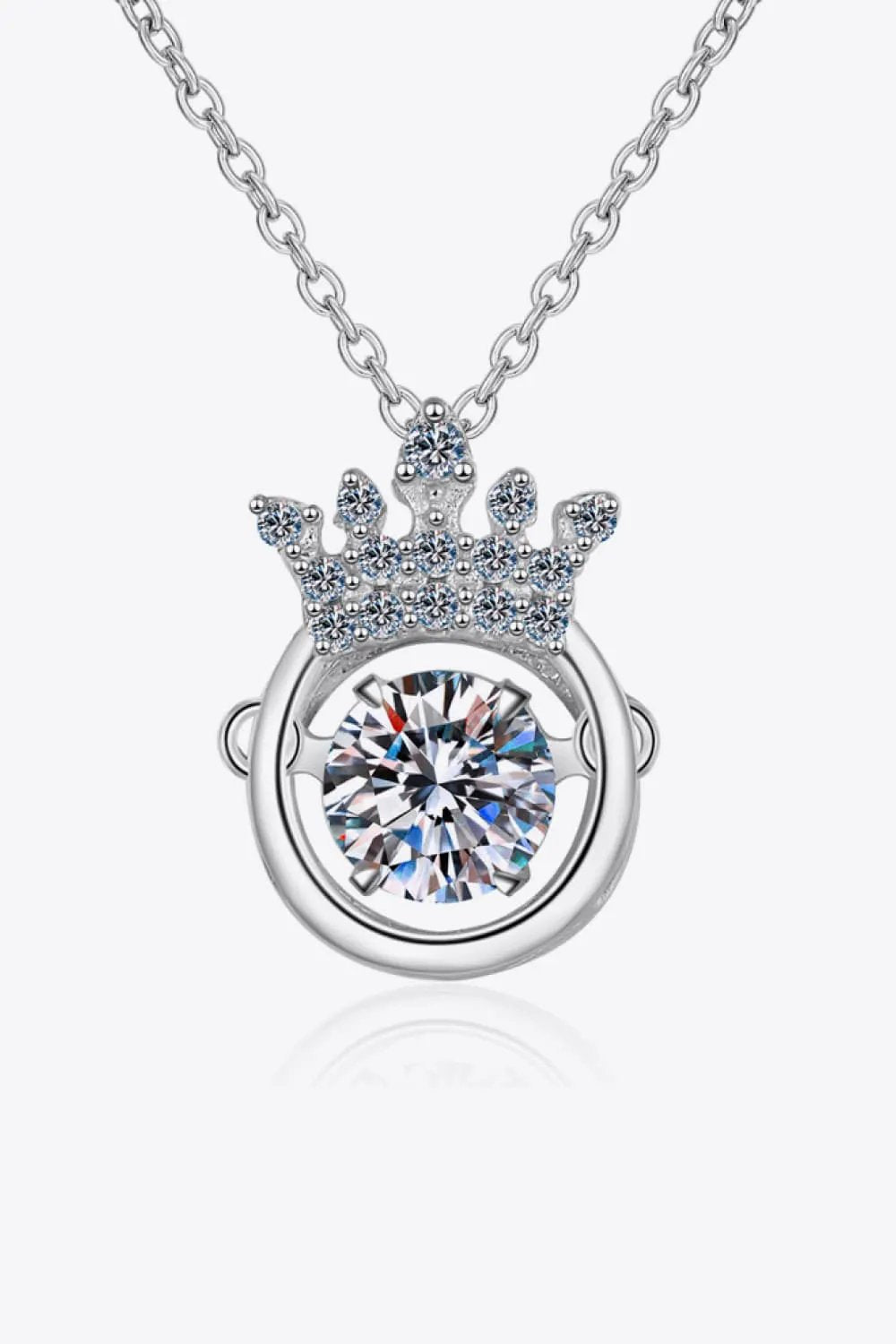Moissanite 925 Sterling Silver Necklace by Partner Label