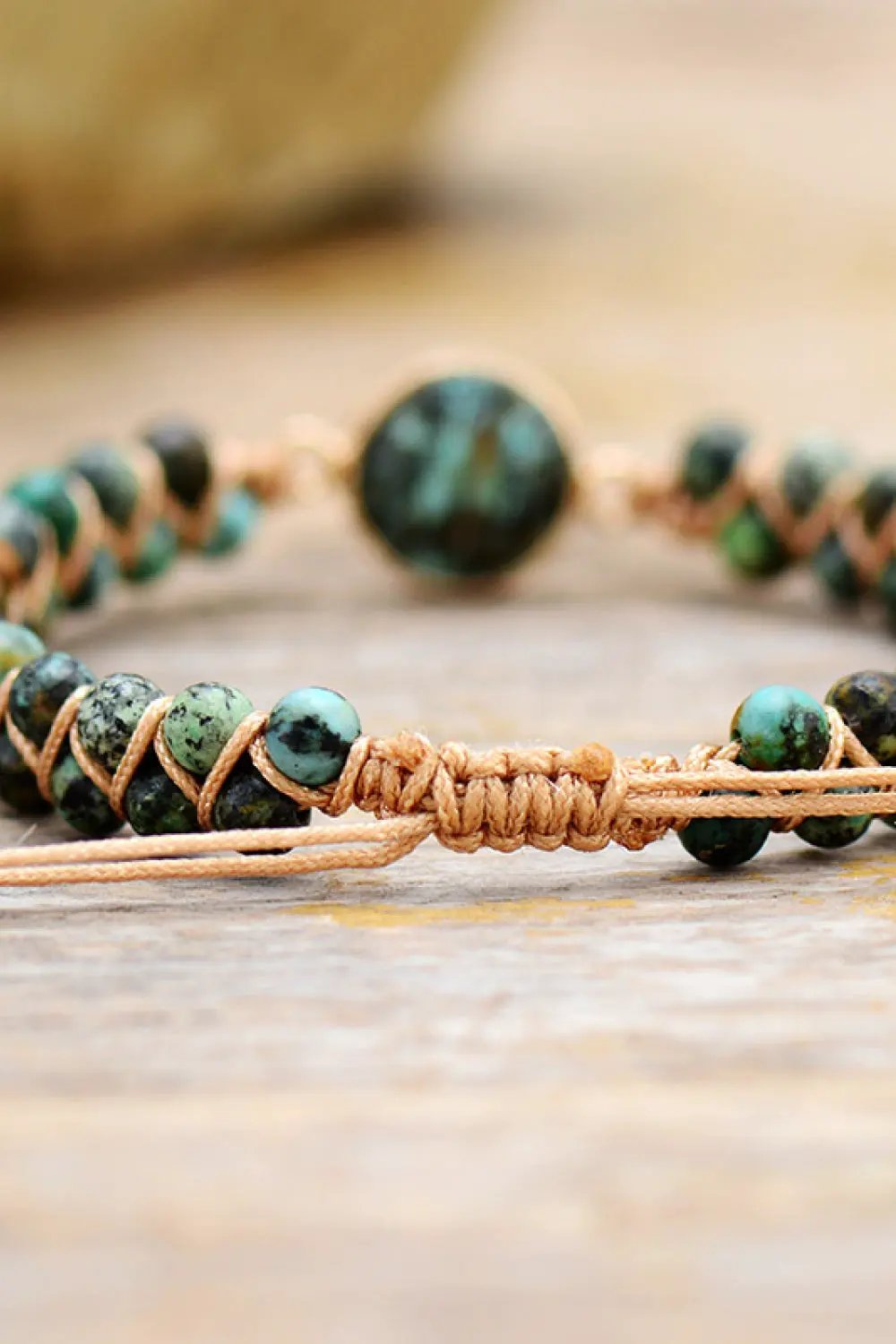 Handmade Beaded Copper Bracelet by Partner Label