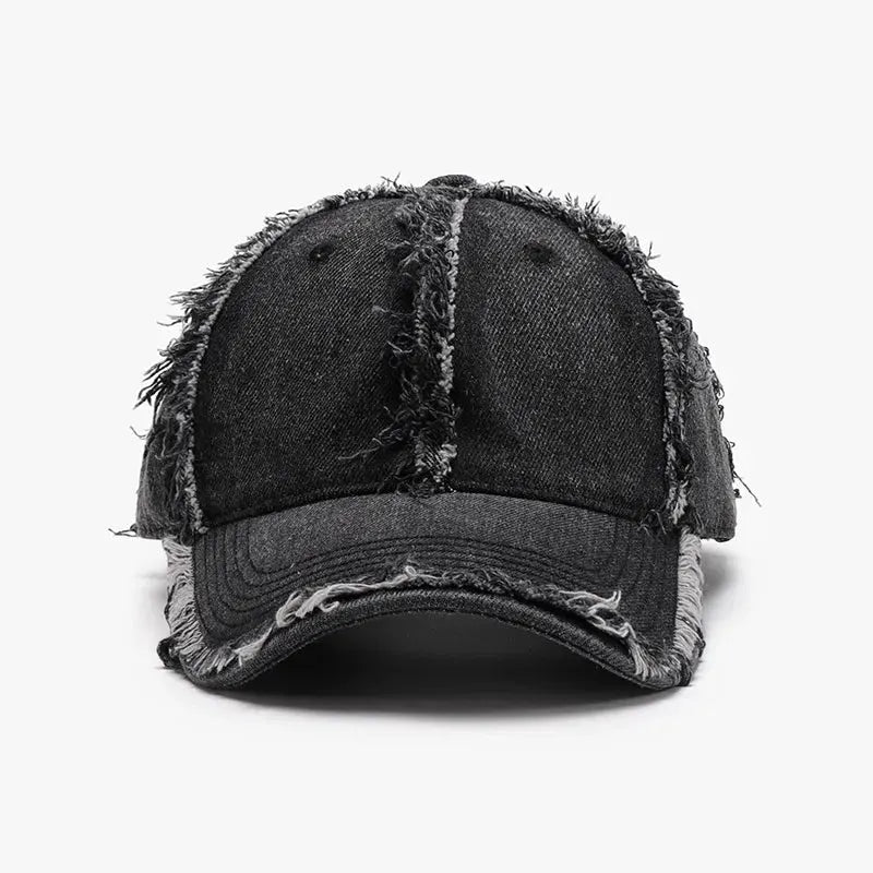 Raw Hem Cotton Baseball Cap by Partner Label