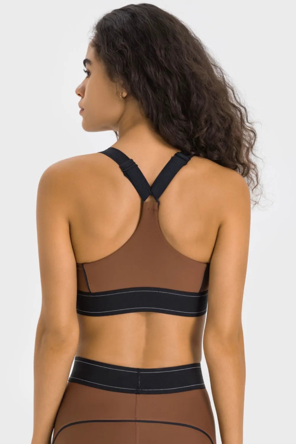 Millennia Contrast Sports Bra by Millennia