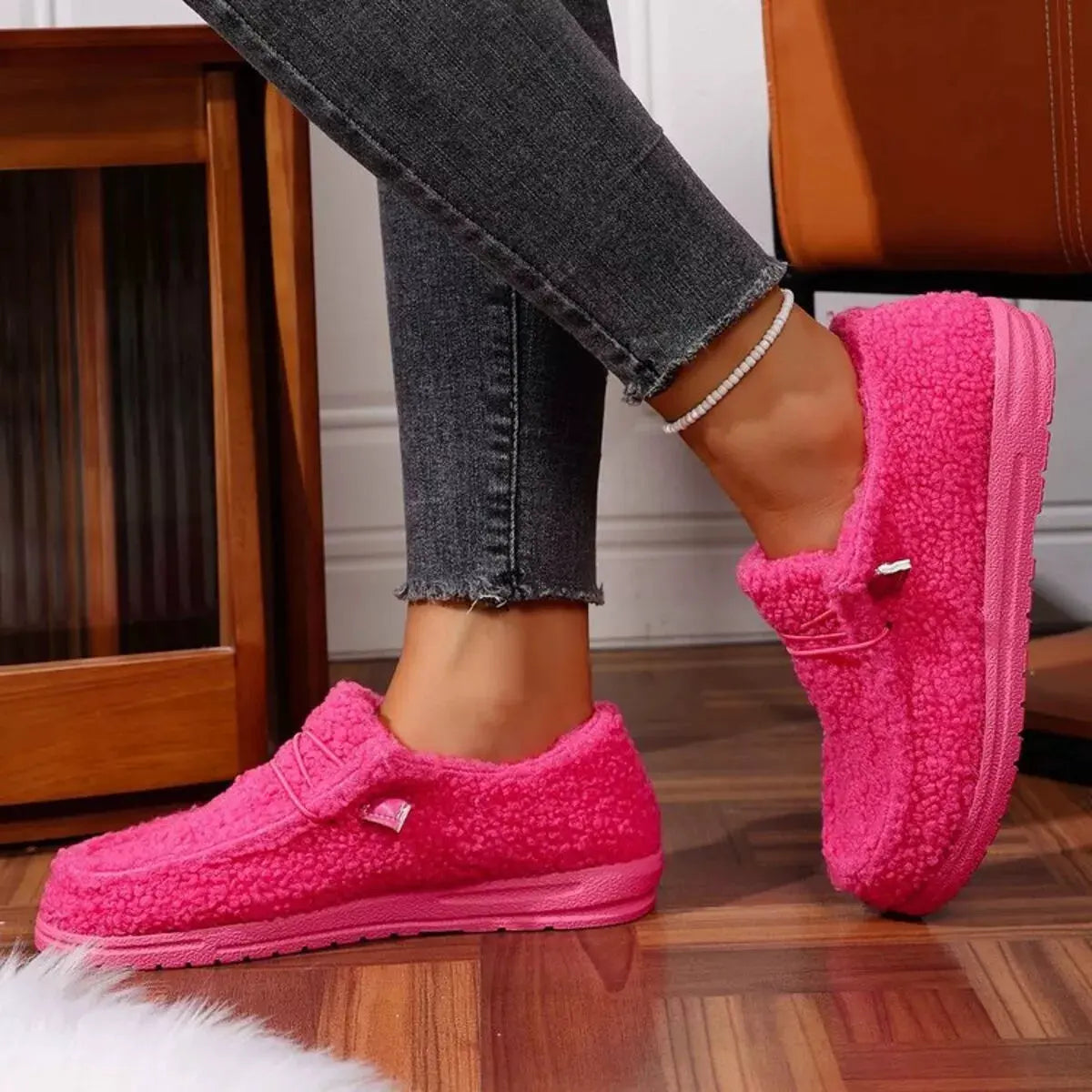 Round Toe Flats Slip-Ons by Partner Label