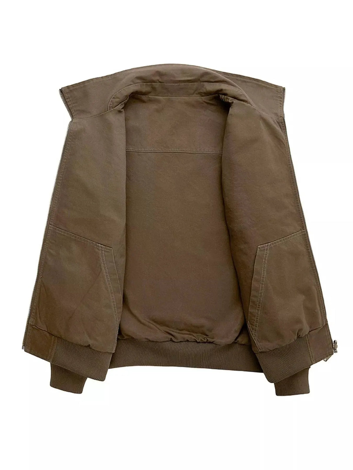Men's Plus Size Casual Zip Up Jacket by Partner Label
