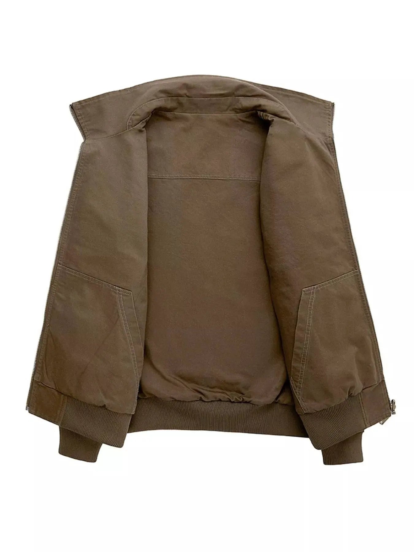 Men's Plus Size Casual Zip Up Jacket by Partner Label