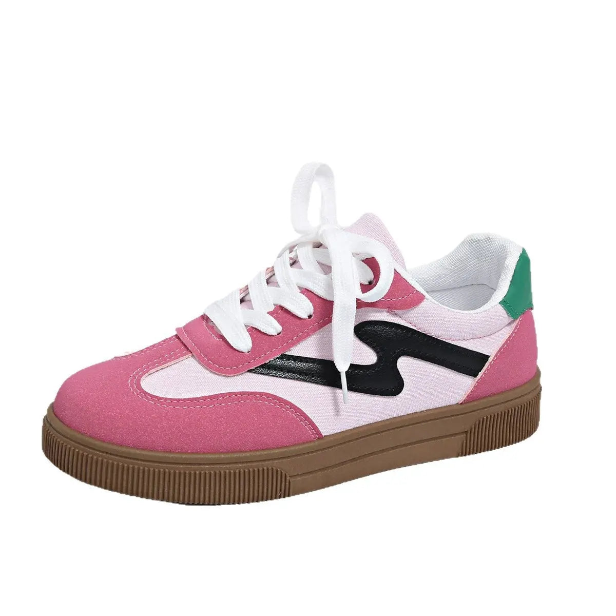 Round Toe Lace Up Sneakers by Partner Label