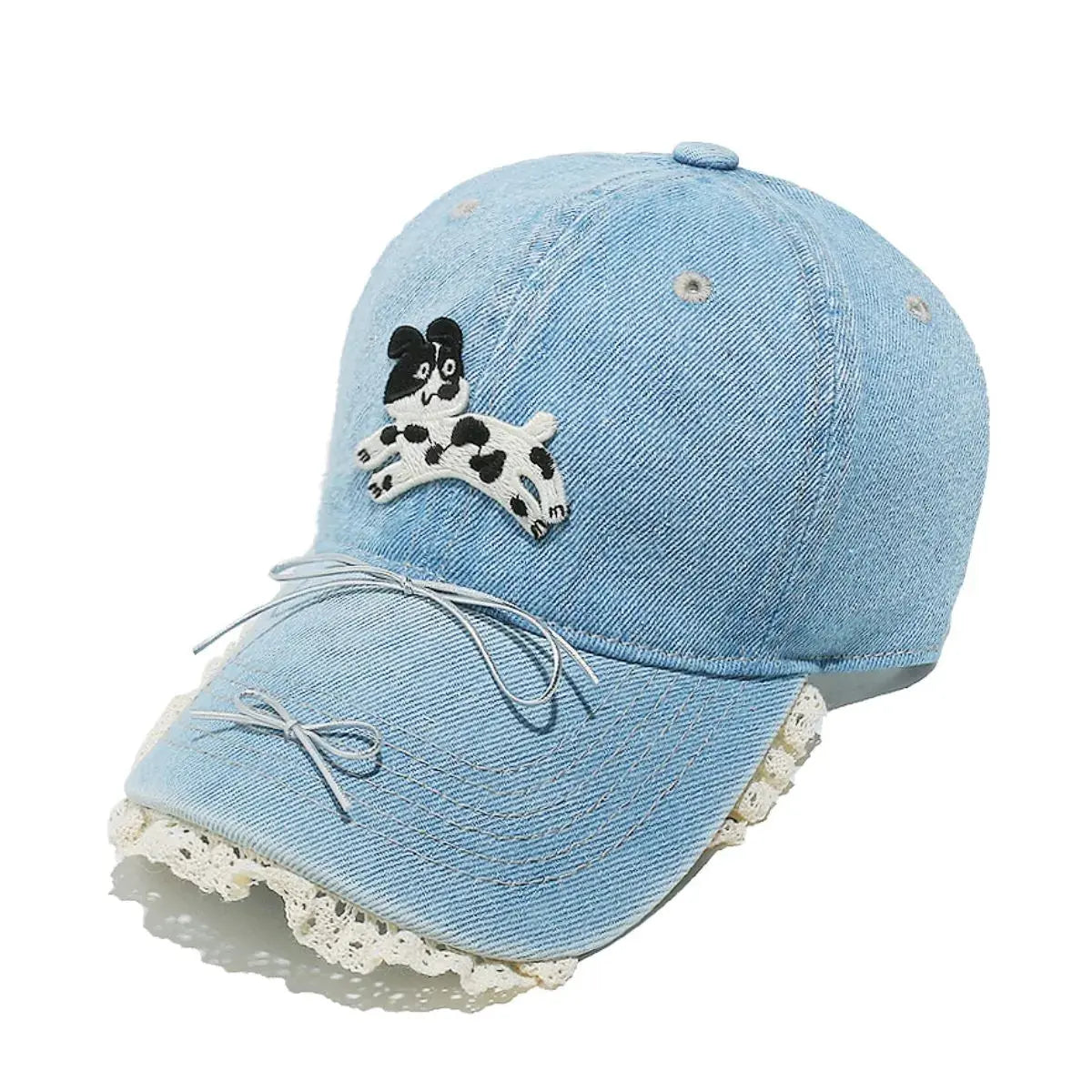 Dog Bow Adjustable Baseball Cap by Partner Label