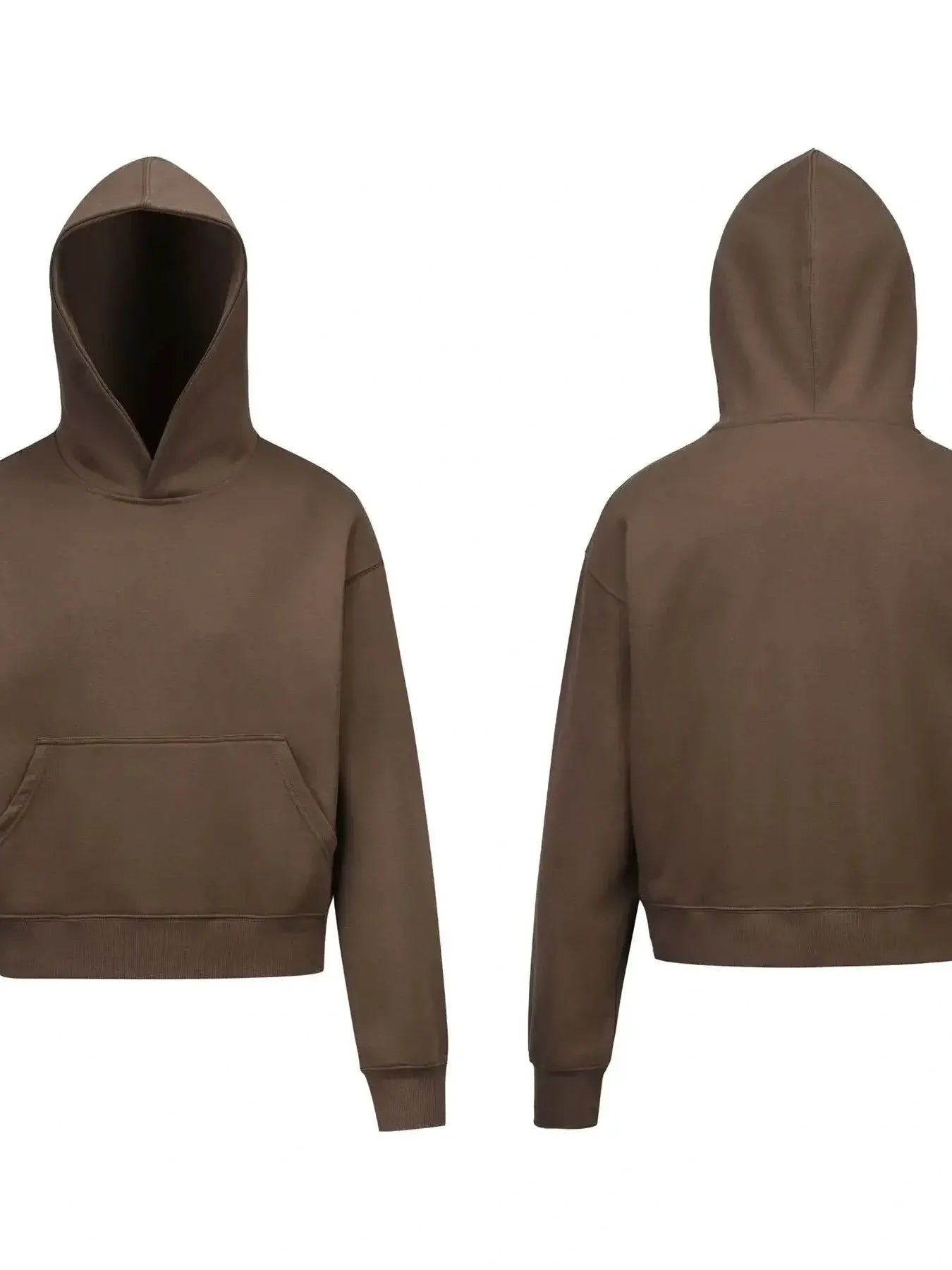 Men's Kangaroo Pocket Long Sleeve Hoodie by Trendsi