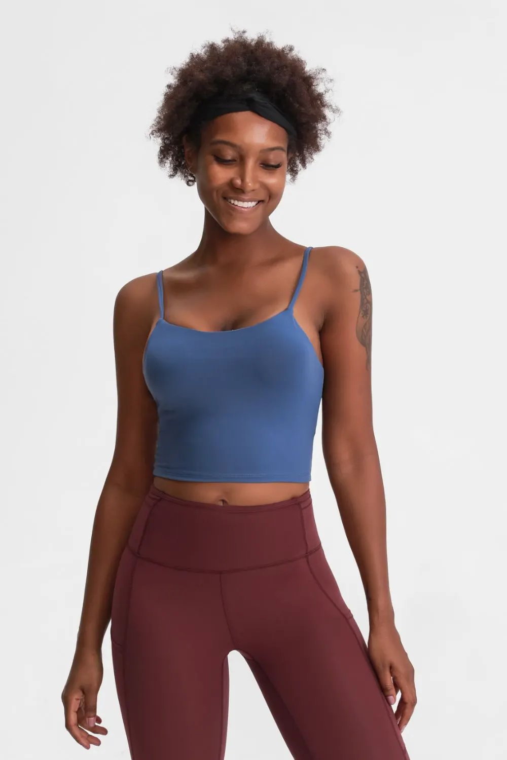 Millennia Feel Like Skin Scoop Neck Sports Cami by Millennia
