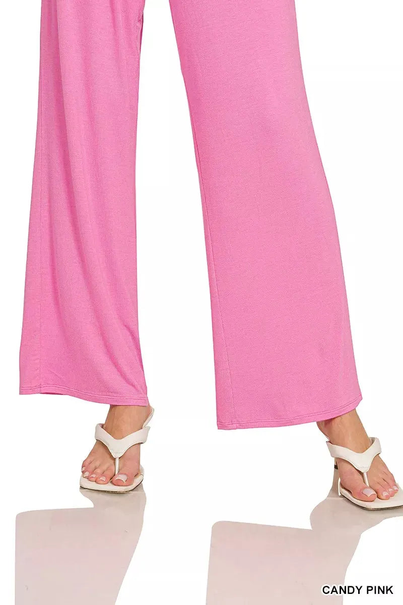 Zenana V-neck Oversized Top & Pants Set by Zenana
