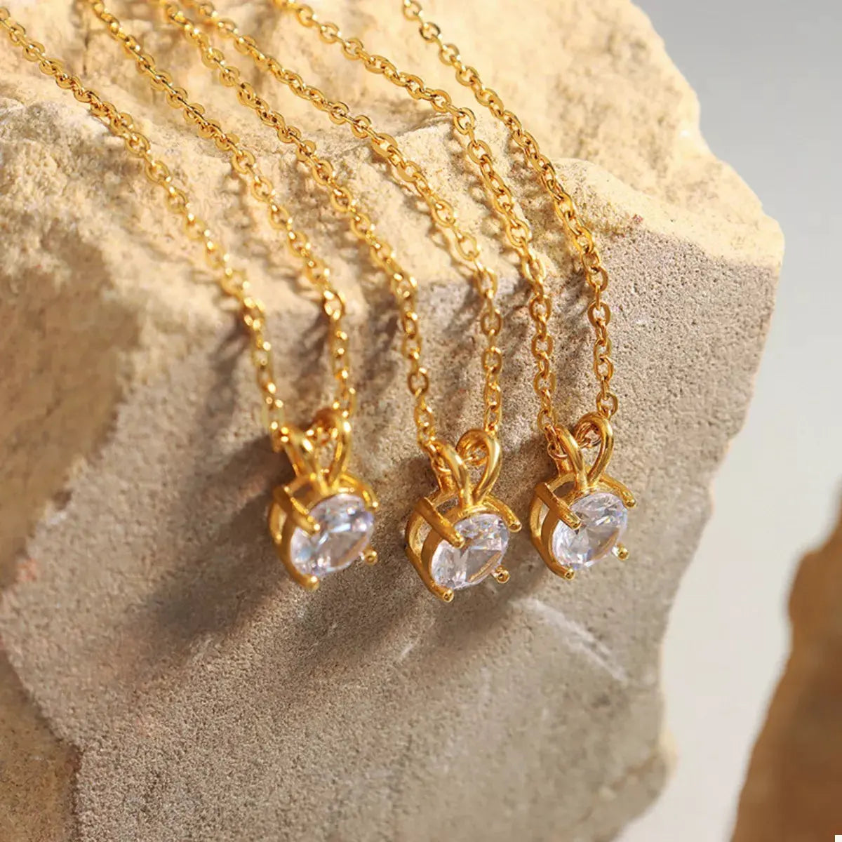 18K Gold-Plated Pendant Necklace by Partner Label