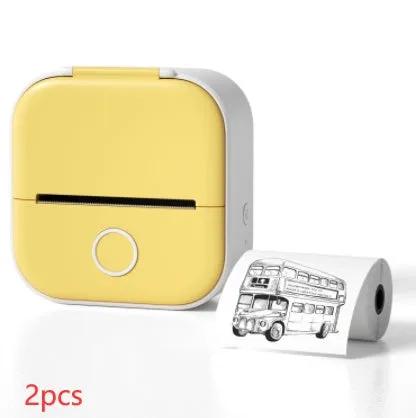 Portable Mini Thermal Label Printer Home Photo Printer Student Wrong Question Printer Bluetooth-compatible Mini Label Printer Price Tag by Maiden-Art