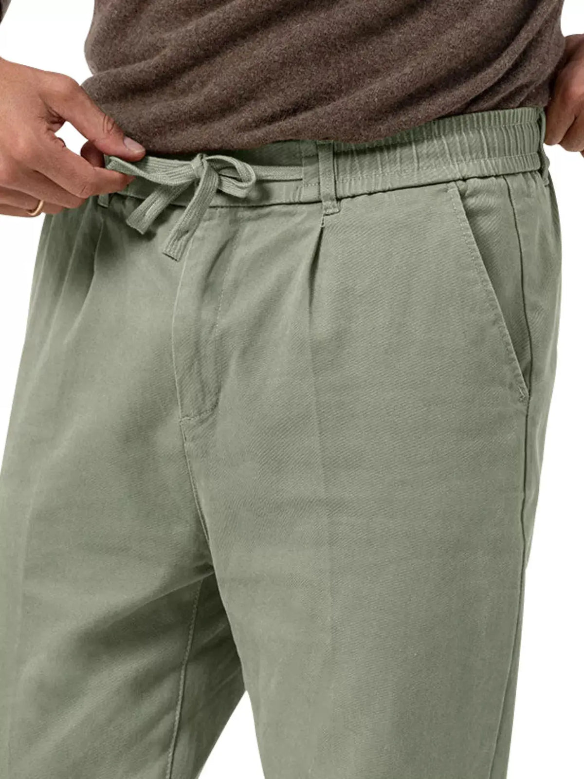 Men's Full Size Casual Drawstring Pants Plus Size by Trendsi