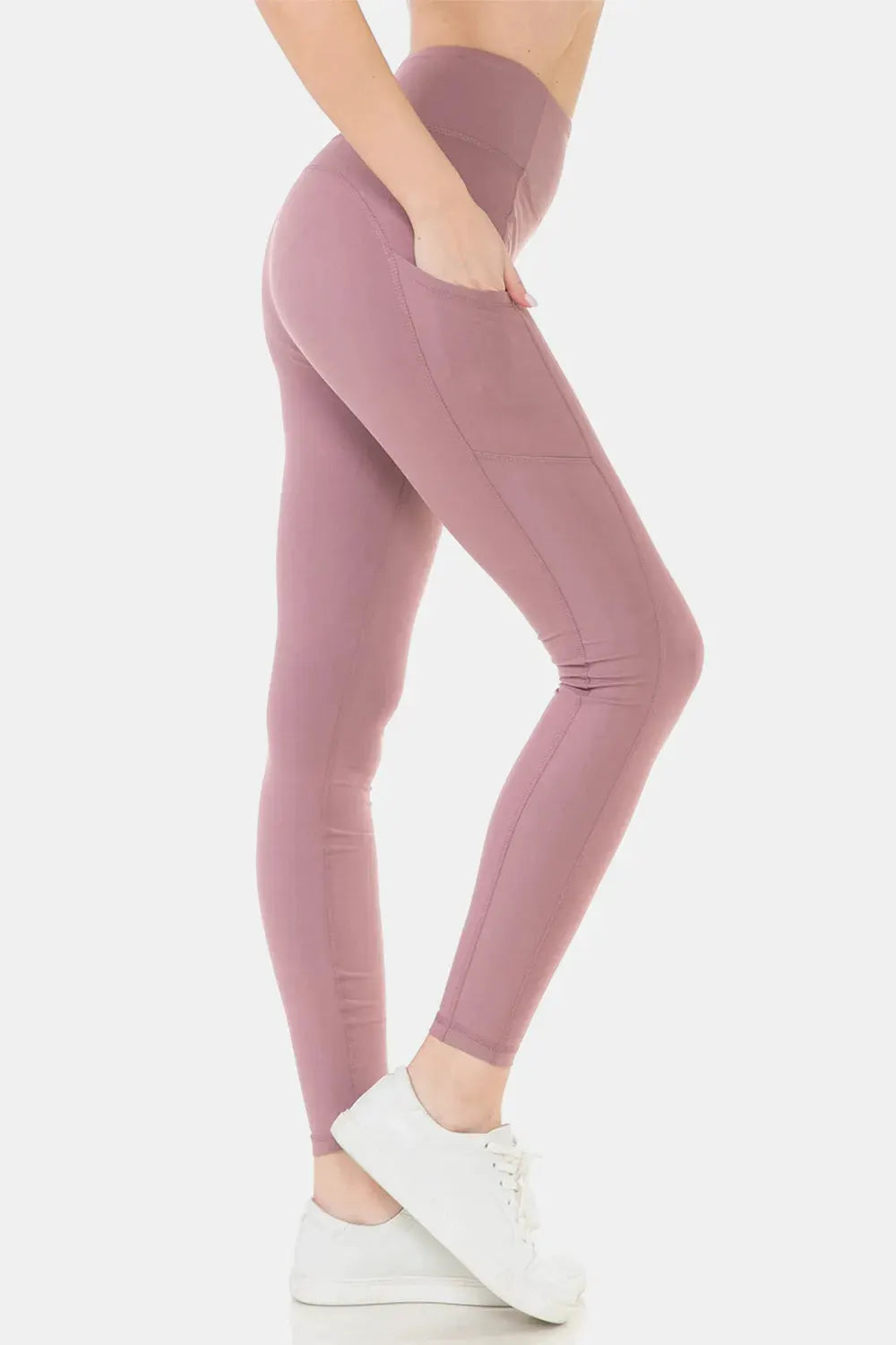 Leggings Depot Wide Waistband High Waist Leggings by Leggings Depot