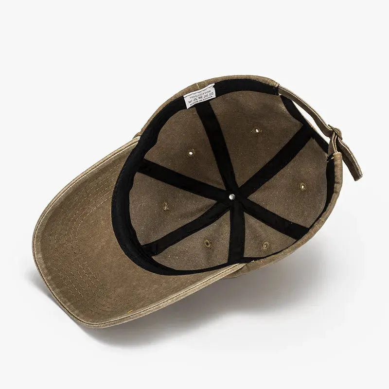 Washed Curved-Brim Baseball Cap by Partner Label