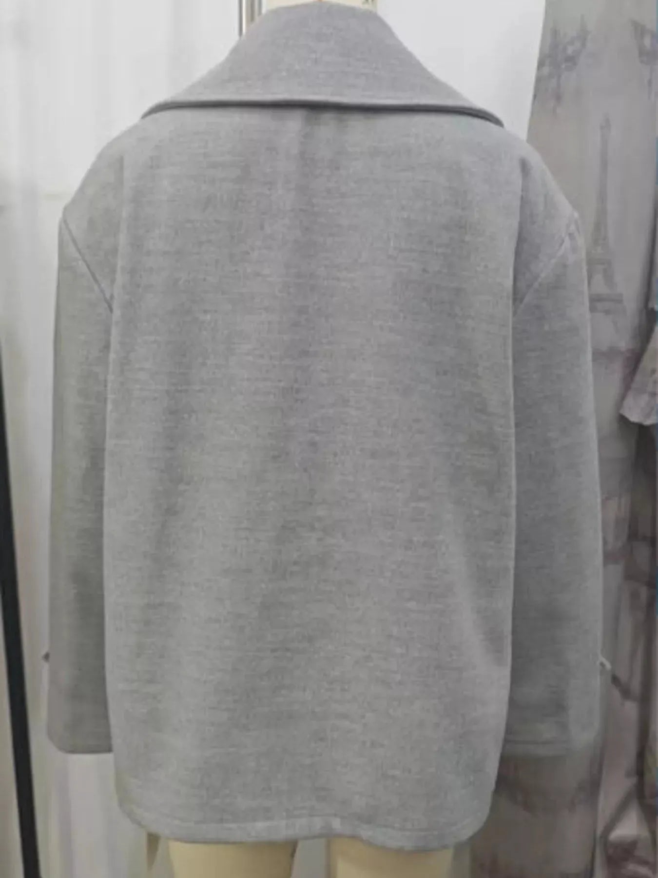 Double-Breasted Wool Blend Casual Jacket by Partner Label