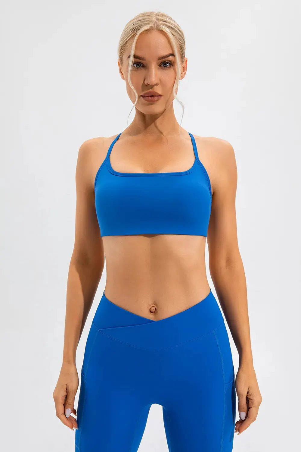 Crisscross Spaghetti Strap Active Cami by Partner Label