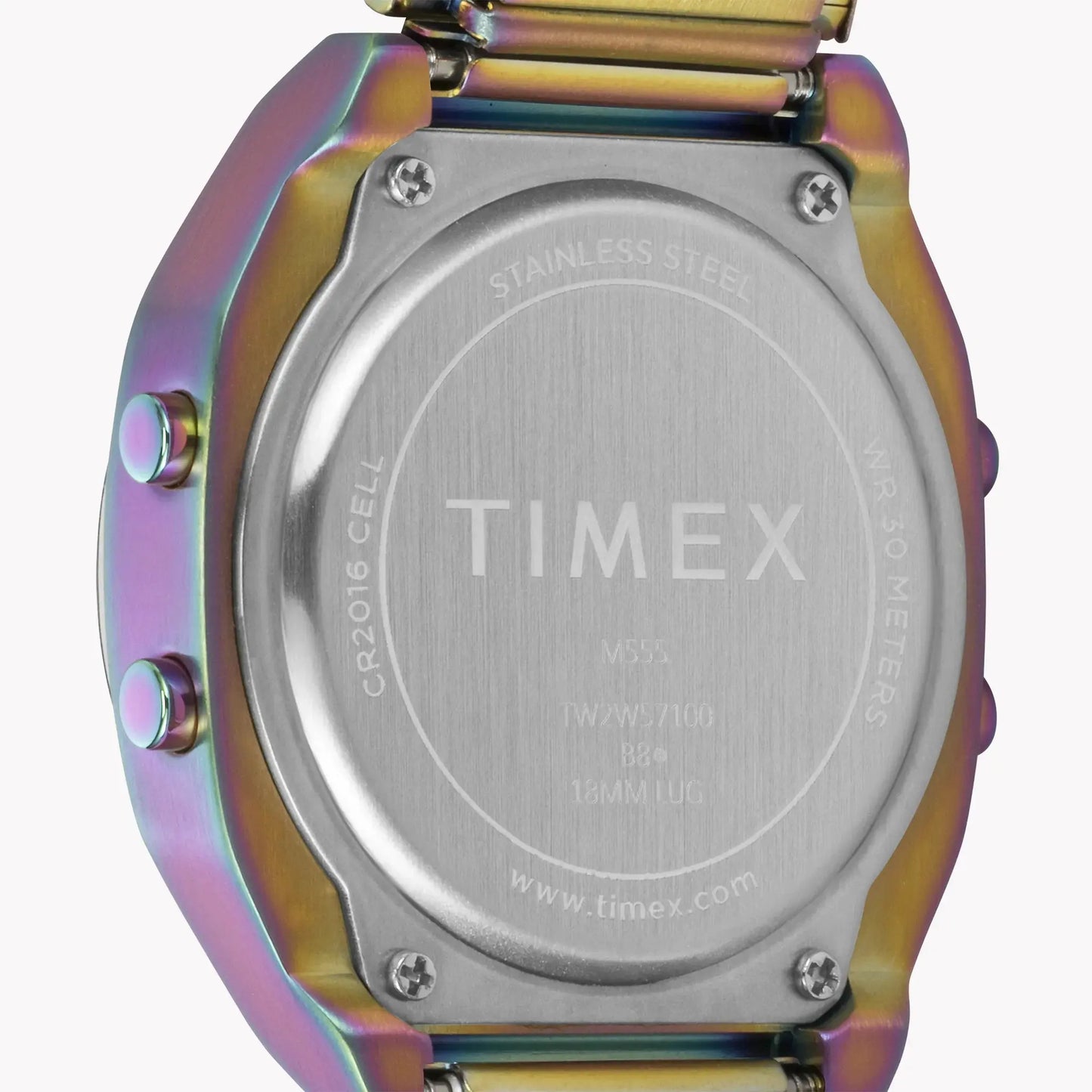 Timex Women's Purple Stainless Steel Watch, Digital Display | T80 by TIMEX