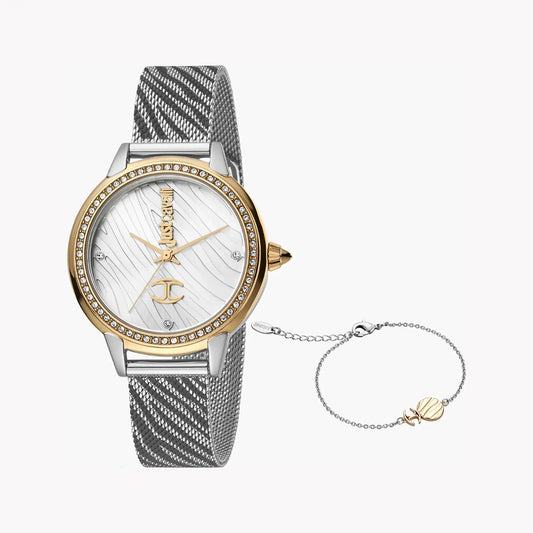 Just Cavalli Women's Silver Watch, Silver Dial | Jc1l146m0085 by JUST CAVALLI