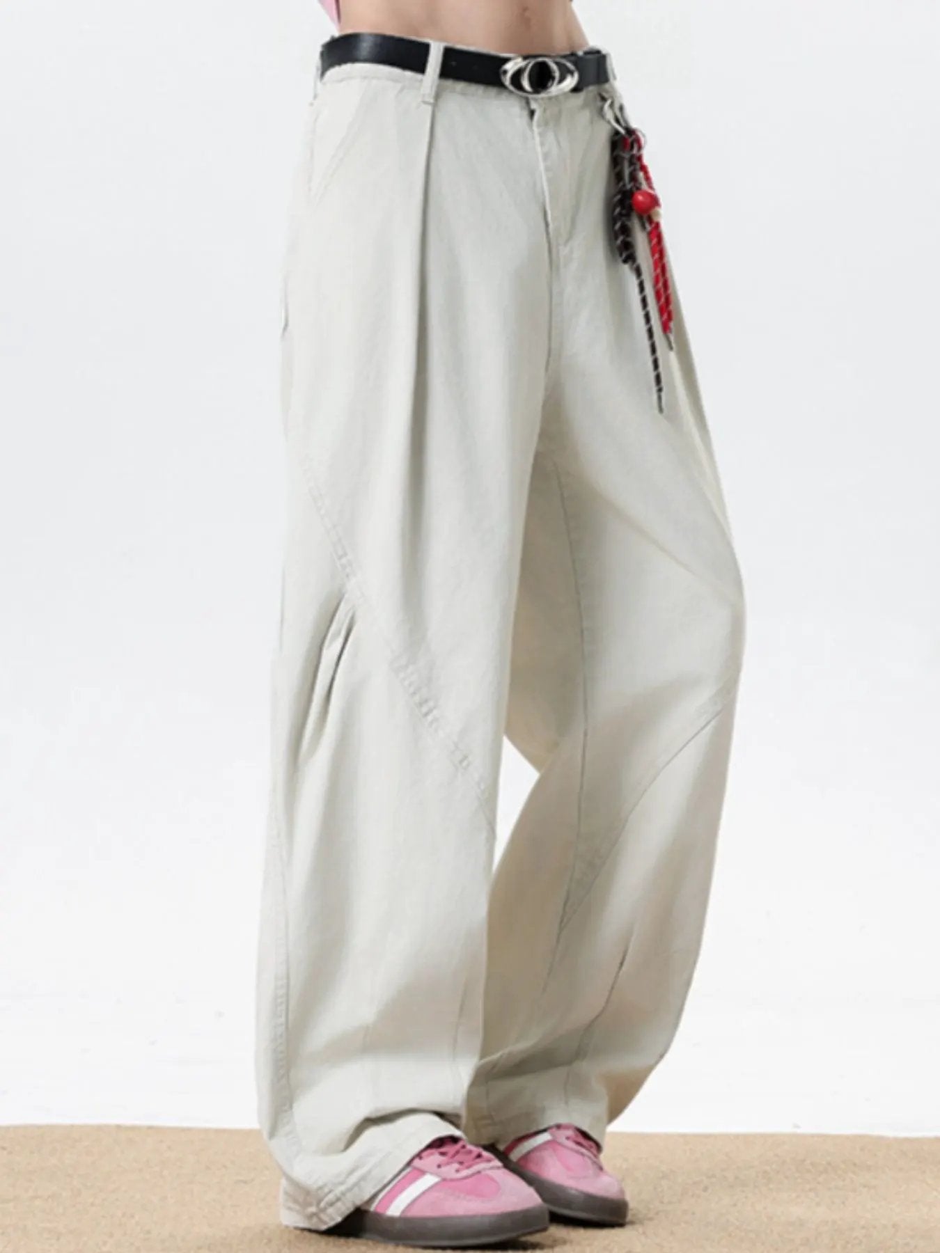 Men's Plus Size Wide Leg Pants by Partner Label