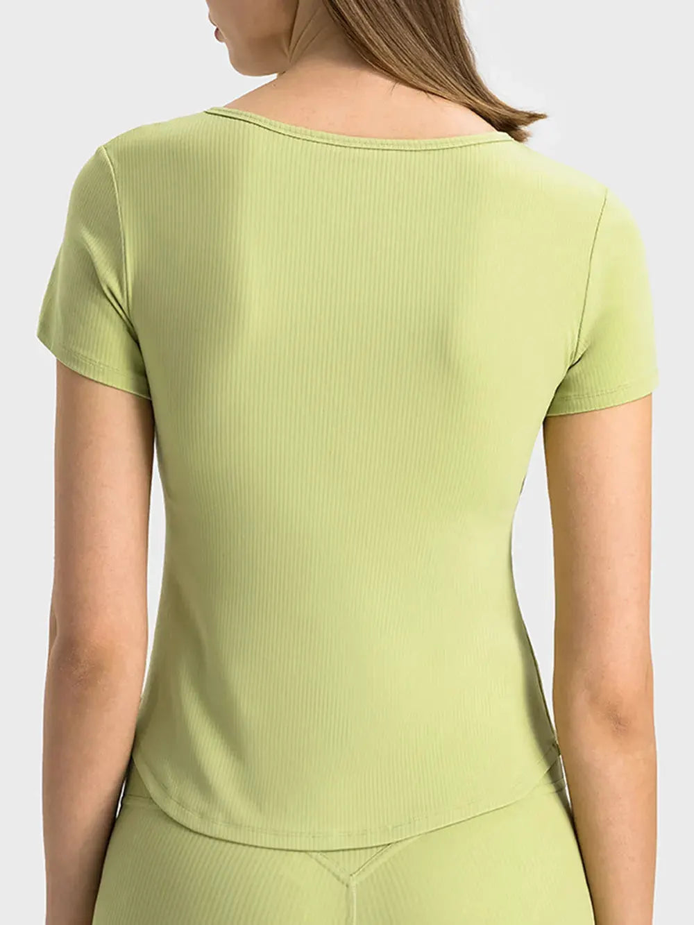 Millennia Notched Short Sleeve Active T-Shirt by Millennia