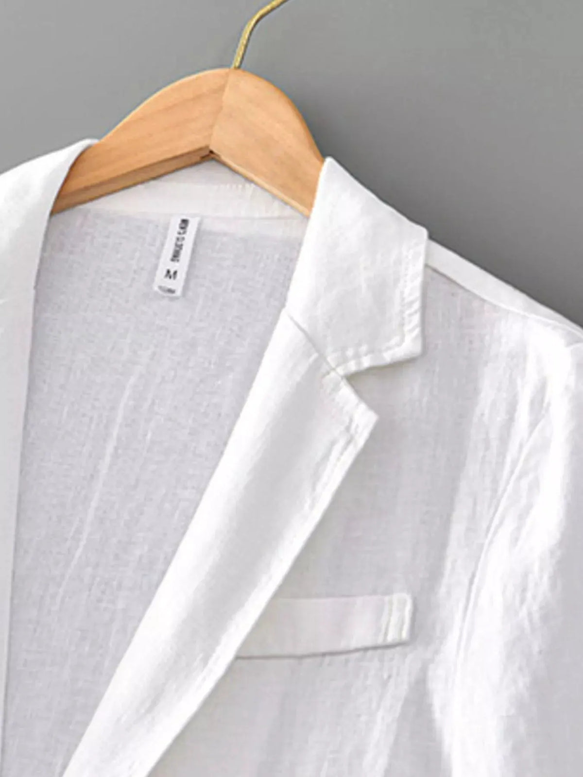 Men's Plus Size Lapel Collar Button Up Blazer by Trendsi