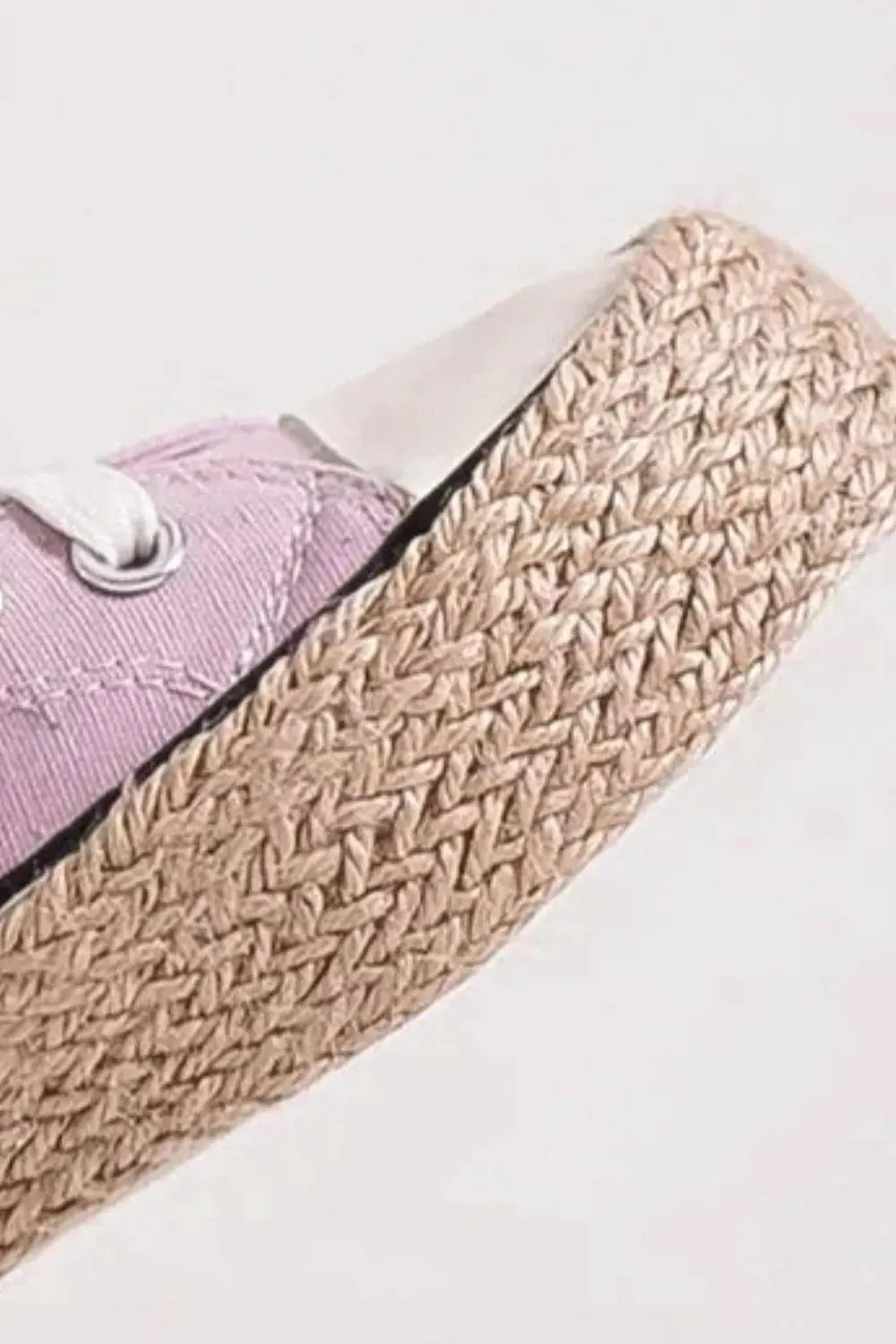 Beast Fashion Lace Up Woven Espadrille Sole Sneakers by Beast Fashion