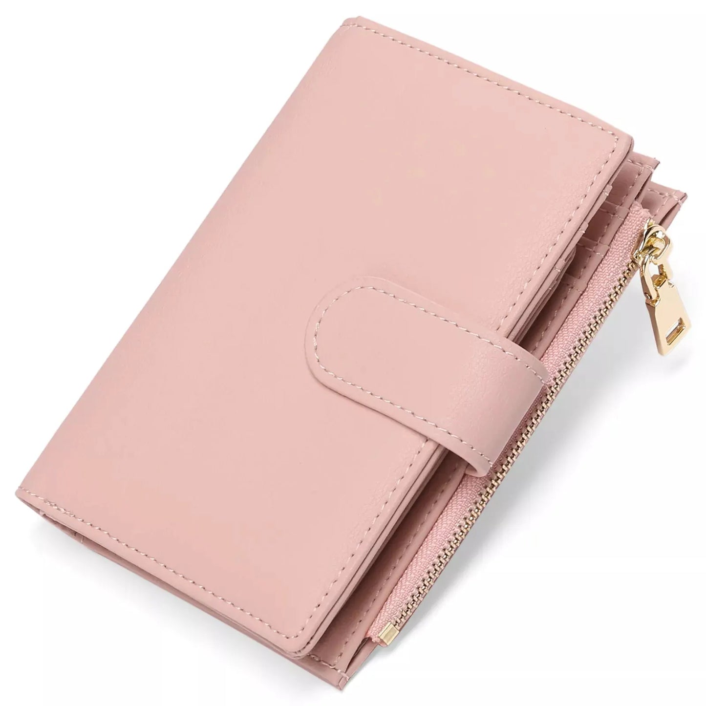 Solid Color Leather Wallet by Partner Label