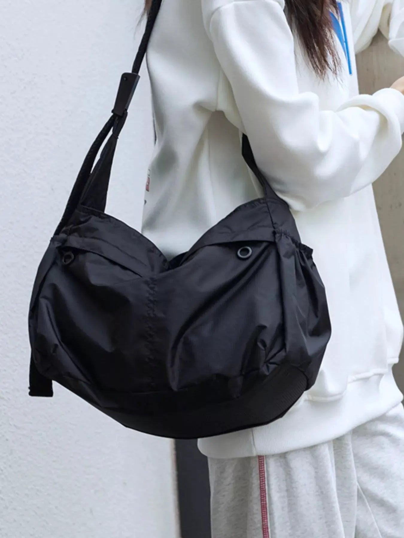 Lightweight Nylon Casual Crossbody Bag by Partner Label