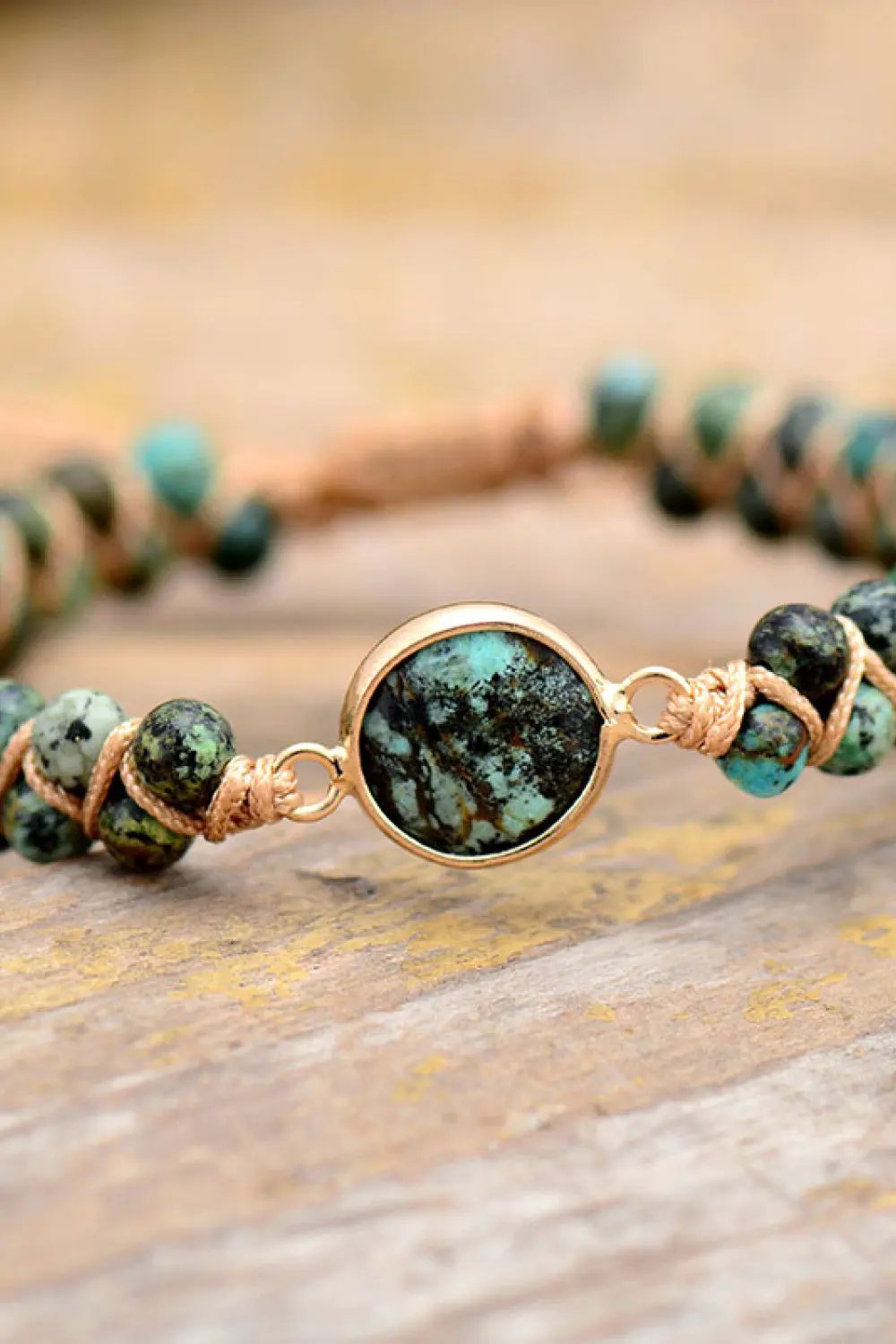 Handmade Beaded Copper Bracelet by Partner Label