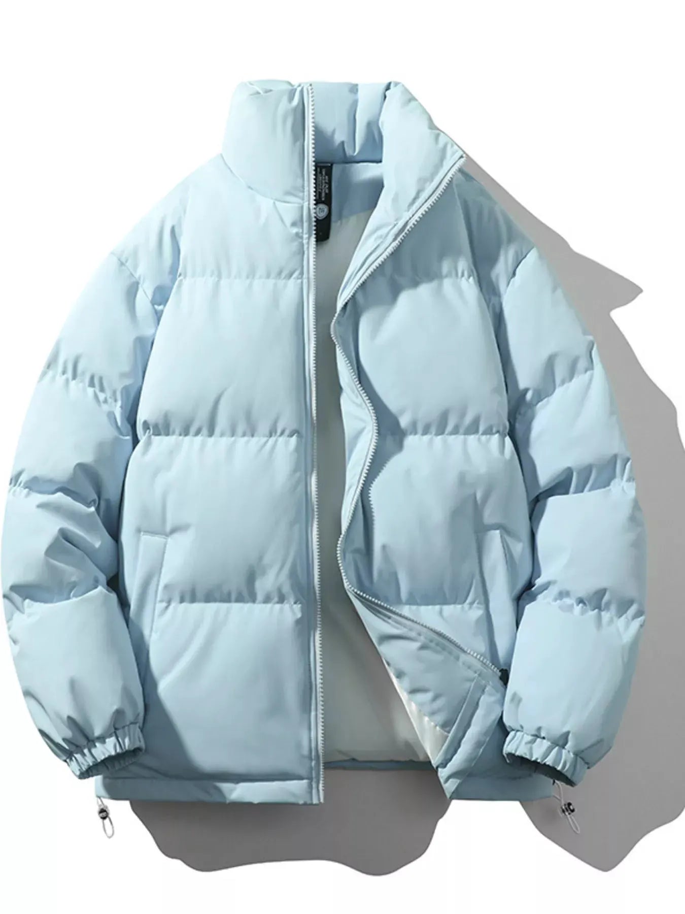 Men's Full Size Padded Zip Up Puffer Jacket Plus Size by Partner Label