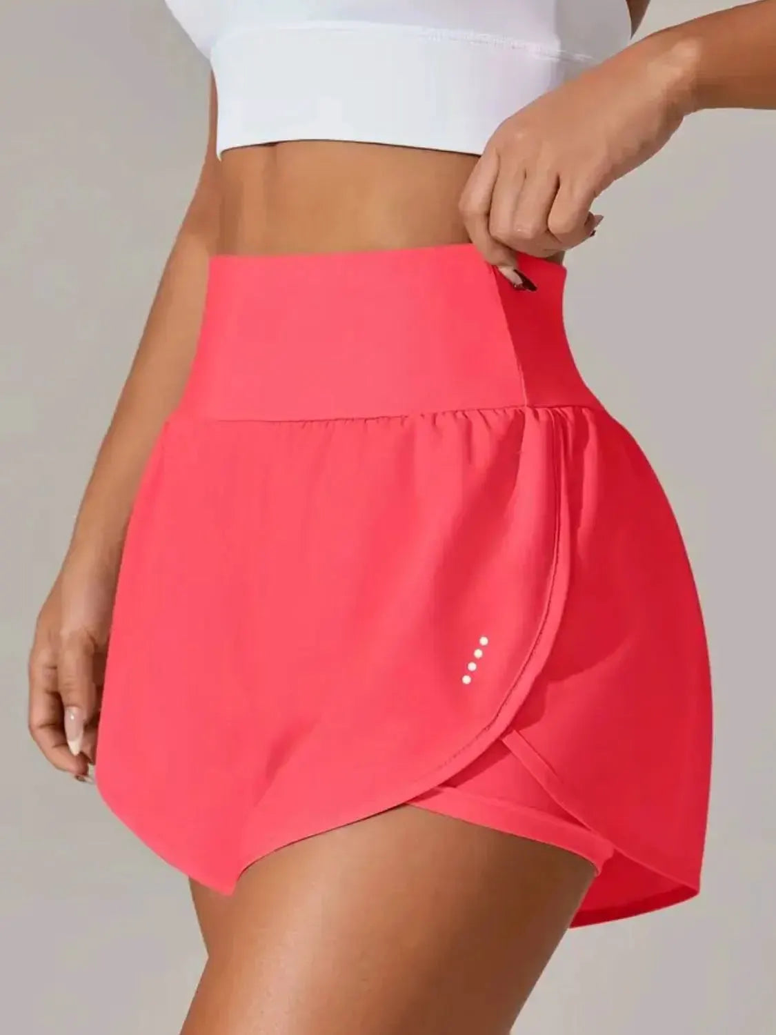 Pocketed High Waist Active Shorts by Partner Label