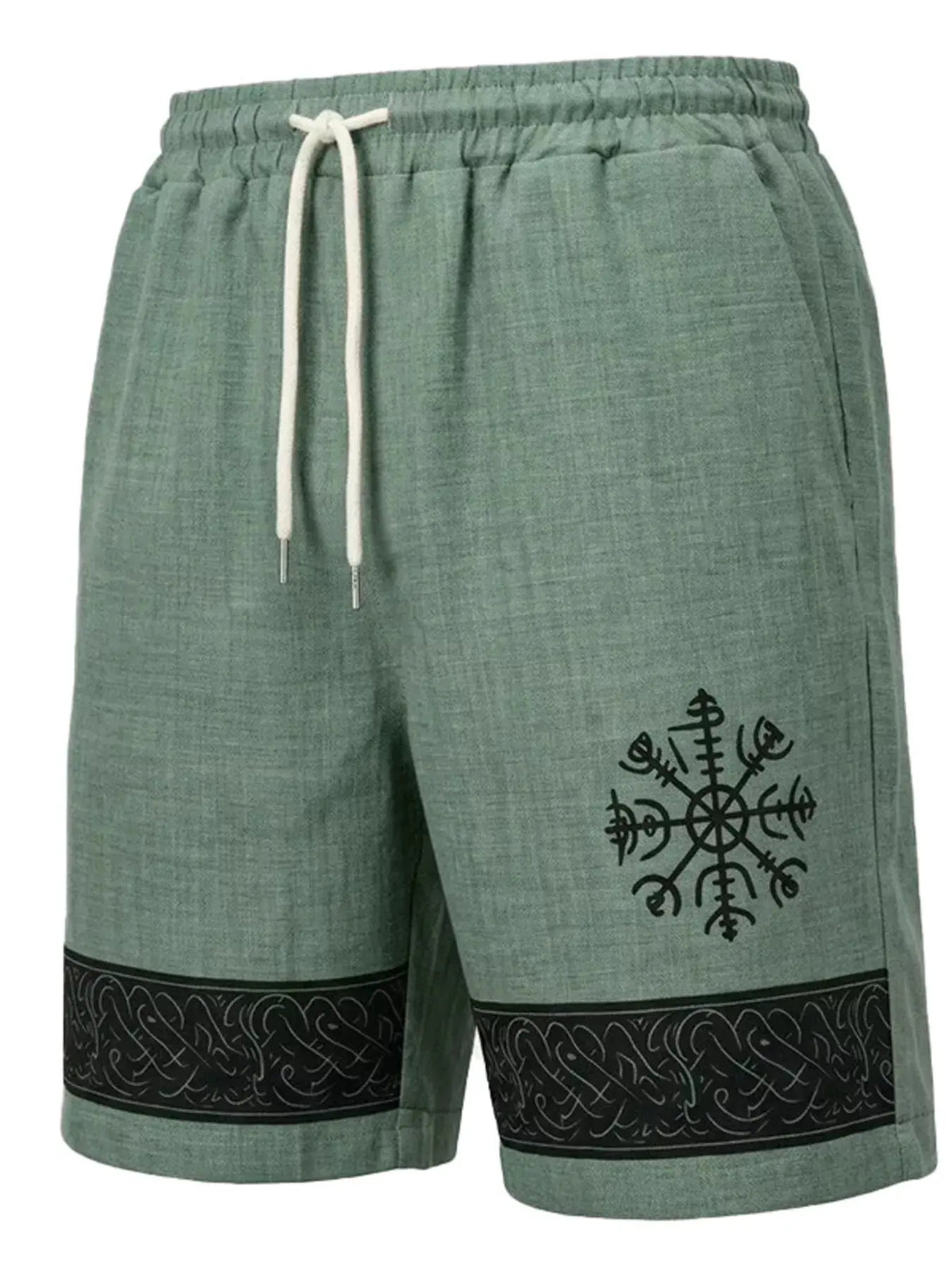 Men's Full Size Linen Blend Drawstring Shorts Plus Size by Partner Label