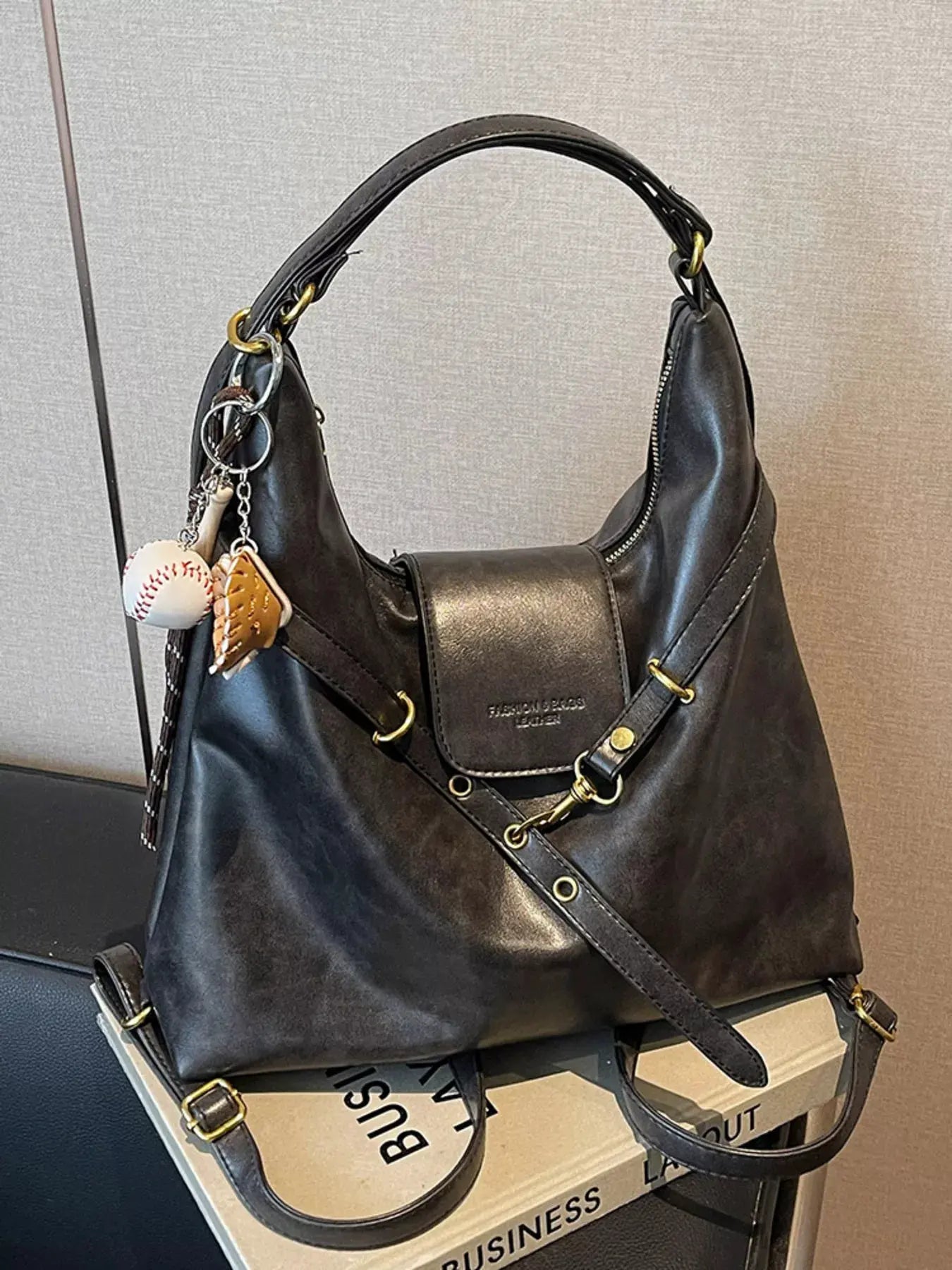 Adjustable Strap Convertible Bag by Partner Label