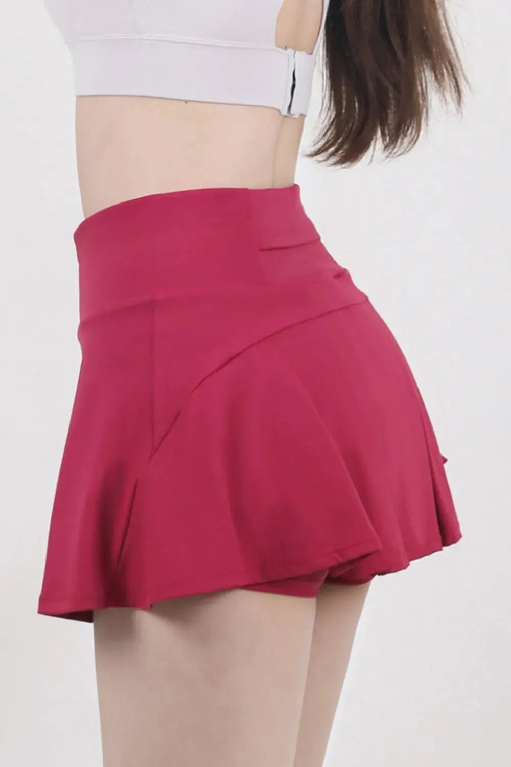 High Waist Pleated Active Skort by Partner Label