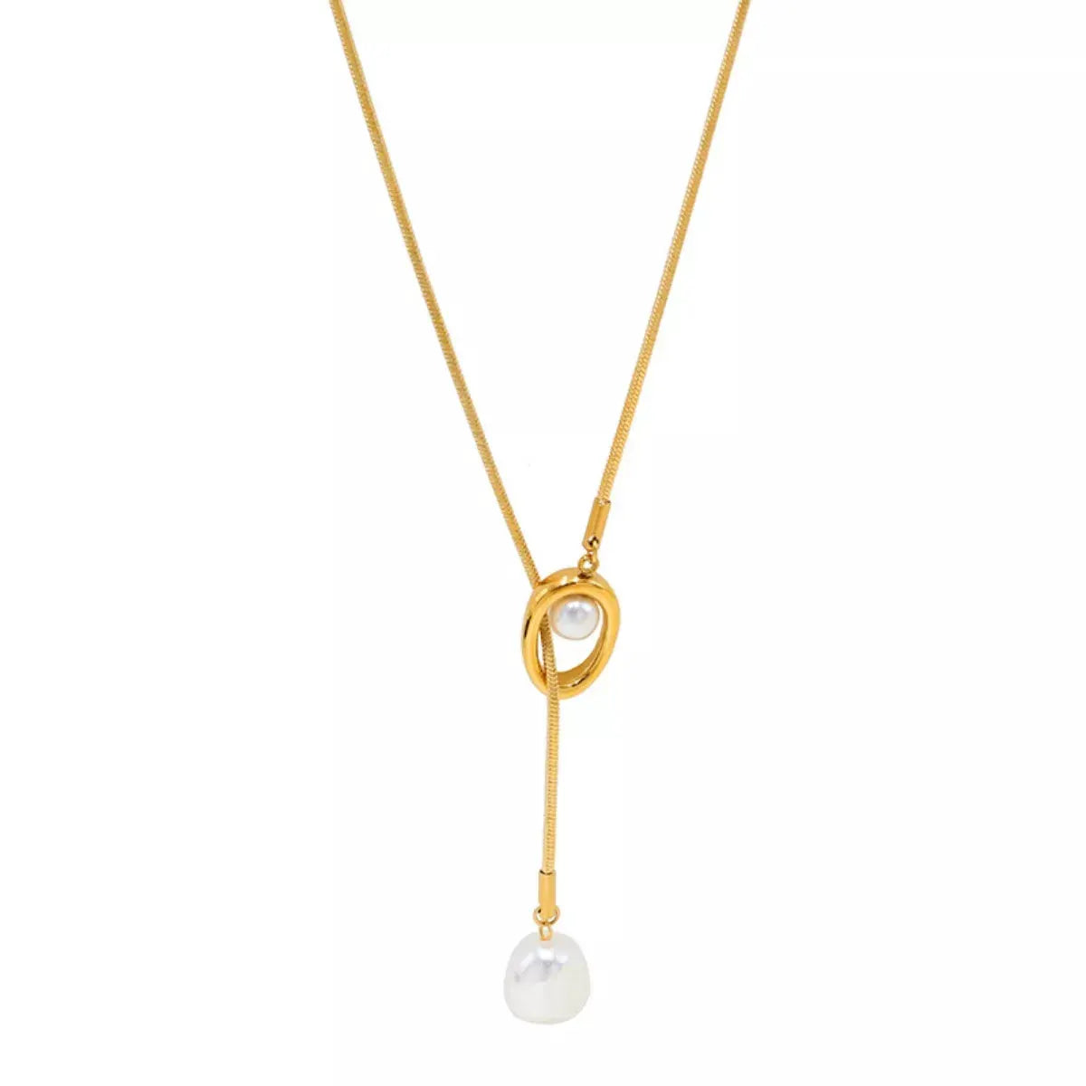 Pearl Pendant Necklace by Partner Label