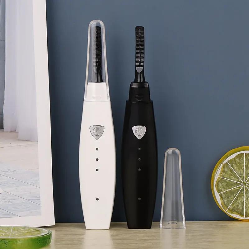 Electric Heated Eyelash Curler USB Rechargeable Eyelashes Curler Quick Heating Natural Eyelash Curler Long Lasting Makeup Tools by Maiden-Art