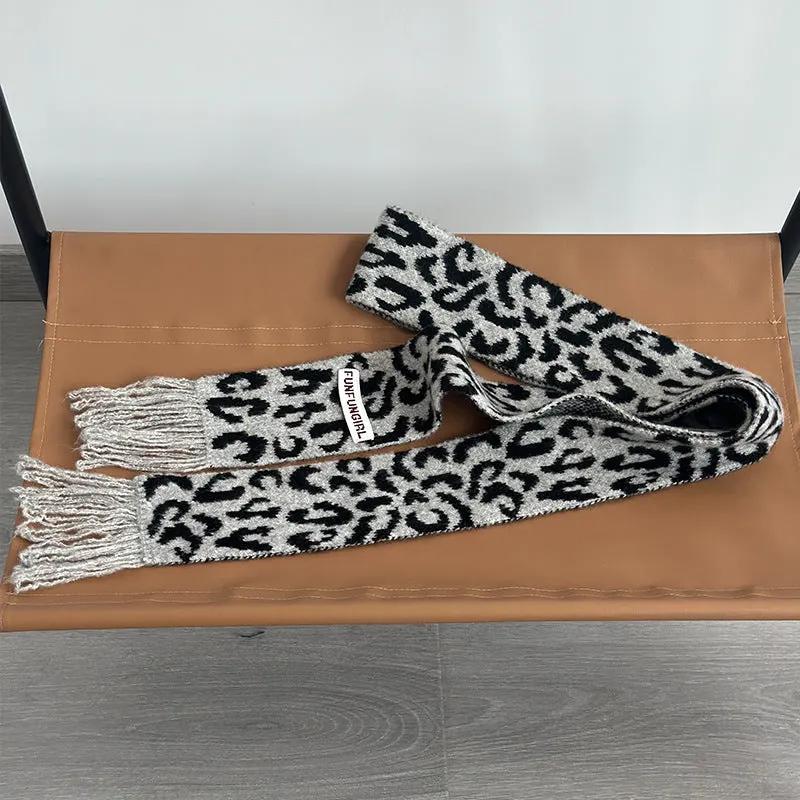 Korean Style High-grade Wool Knitted Small Scarf by Maiden-Art