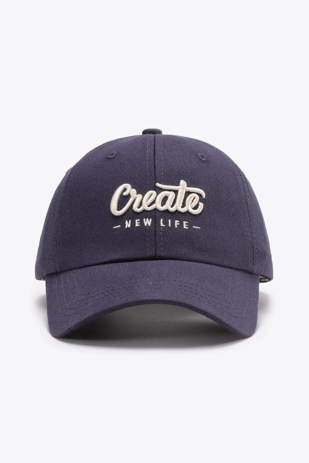 CREATE NEW LIFE Adjustable Cotton Baseball Cap by Partner Label