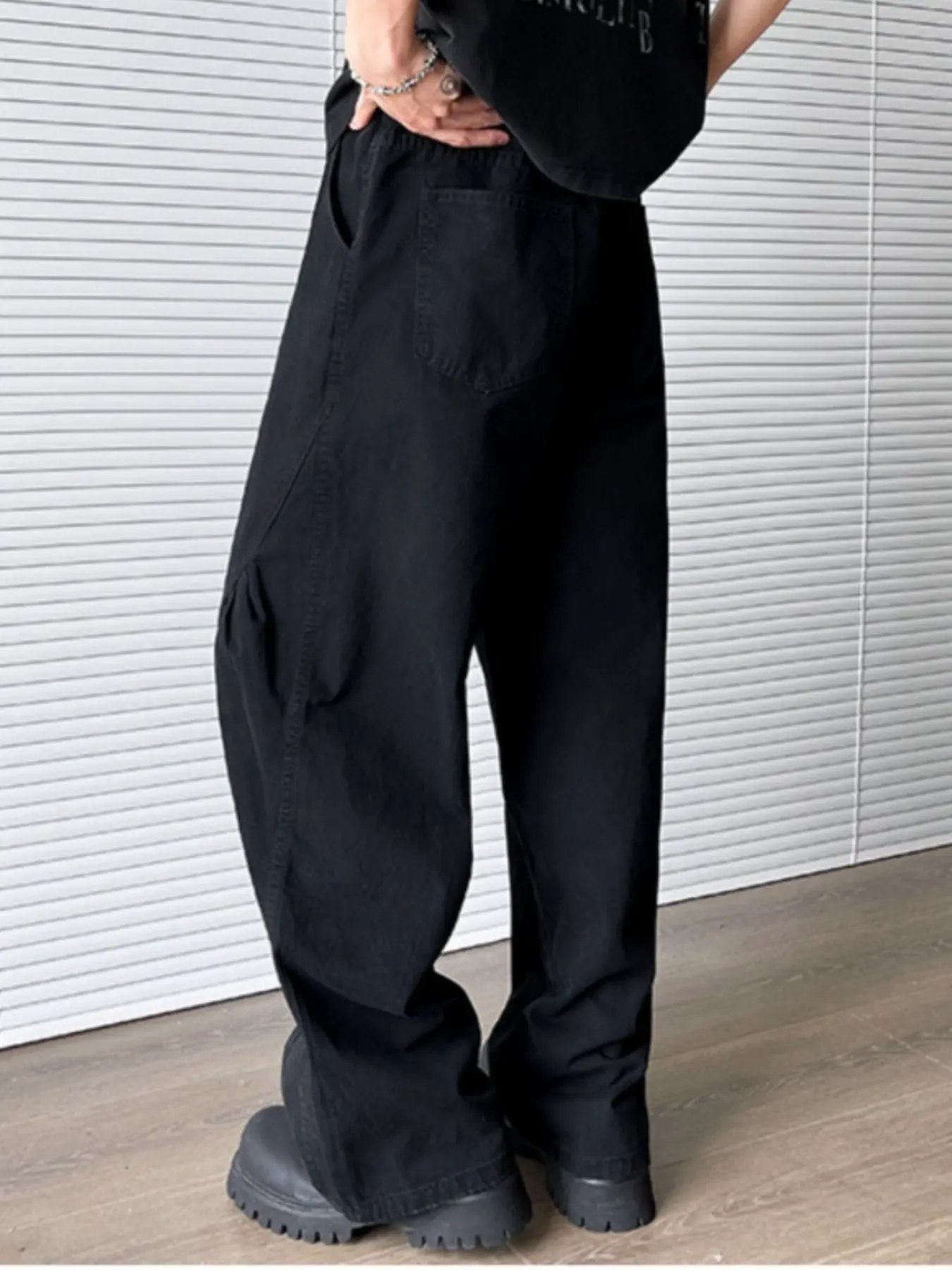 Men's Plus Size Wide Leg Pants by Partner Label